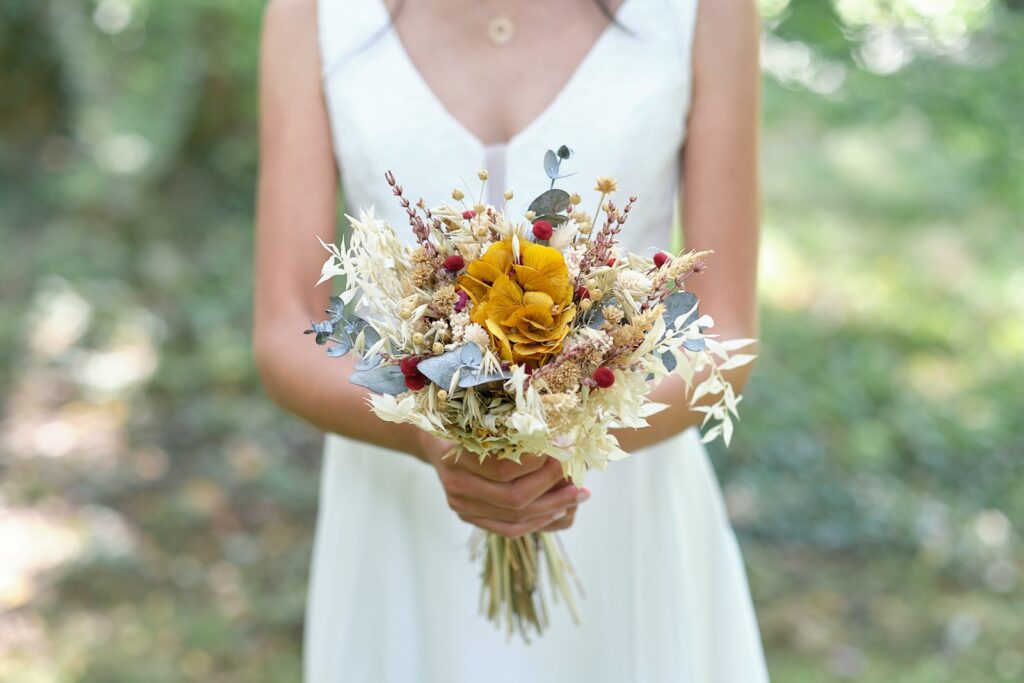 Le très joli bouquet de la mariée