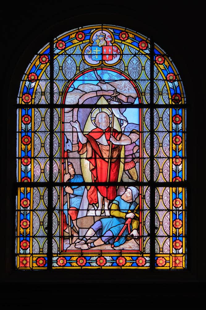 Vitrail de l'église sainte Elisabeth à Versailles